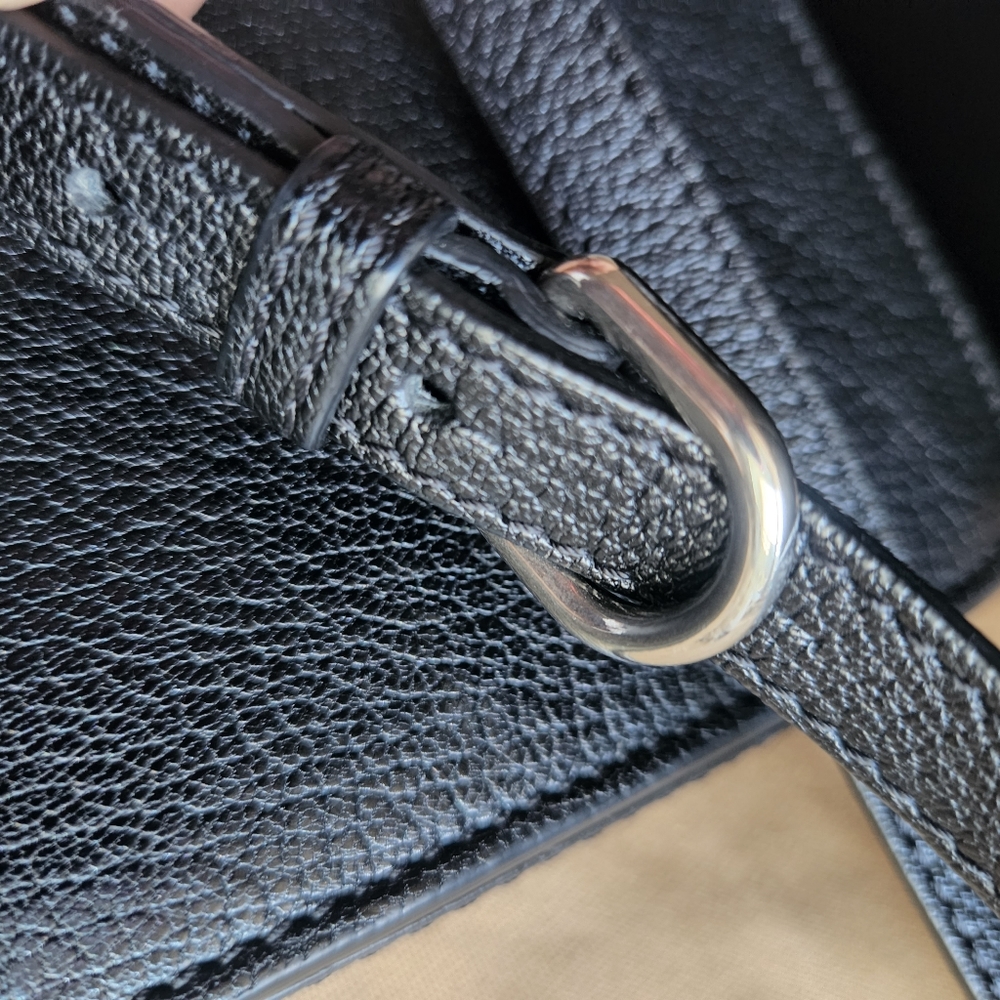BURBERRY Goatskin Vintage Check Mini D-Ring Bag Black - Picture 7 of 16